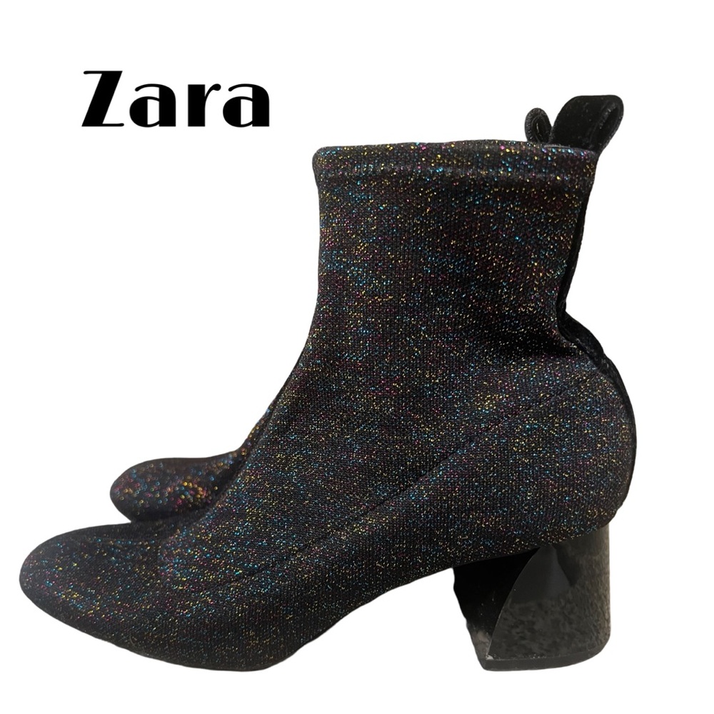 Zara glitter boots 38 7.5